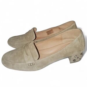 UGG Elise Studded Sage Green Suede Block Heels/Mules Women's Size 10‎